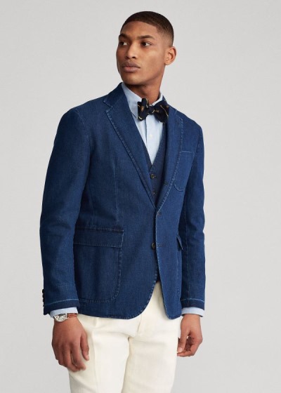 Men's Polo Ralph Lauren Polo Soft Denim Blazers | 025196ZOF